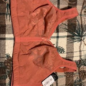 Modern movement coral bra 44DD